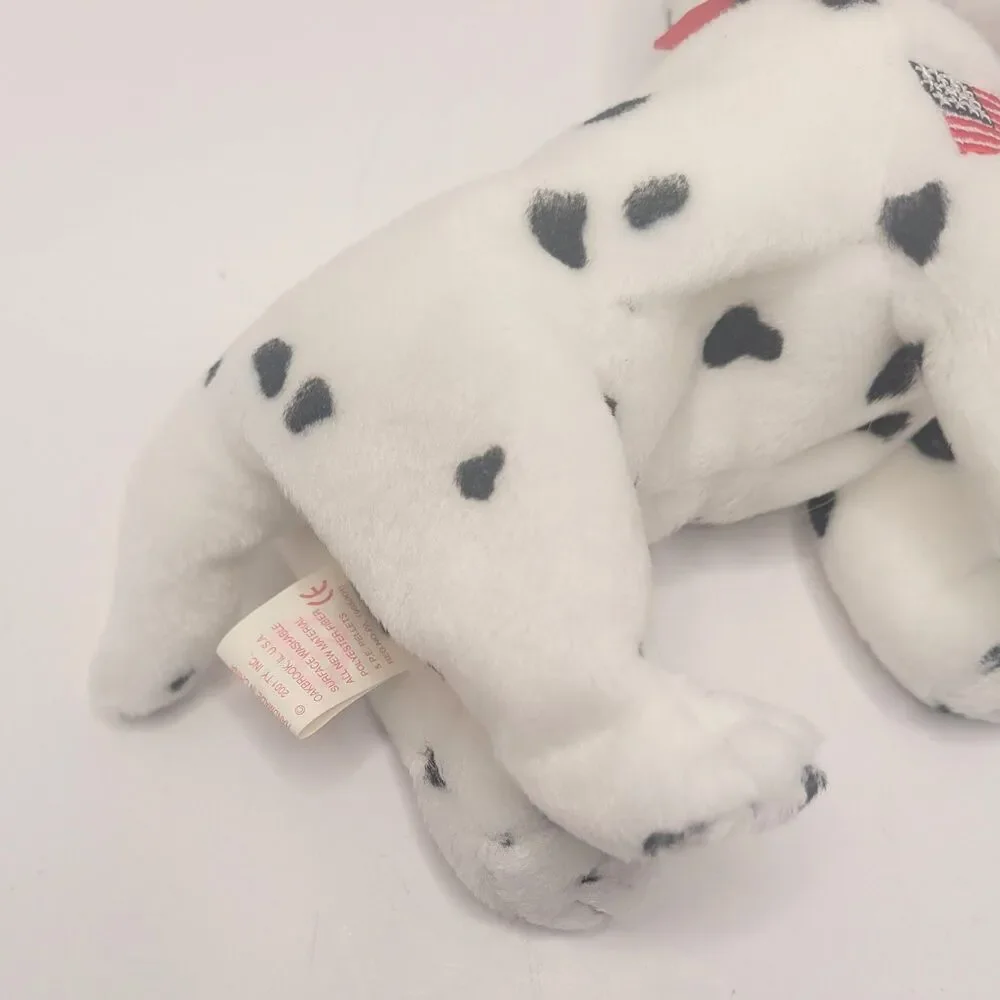 Ty Beanie Baby Rescue FDNY Dalmatian Dog 2001
